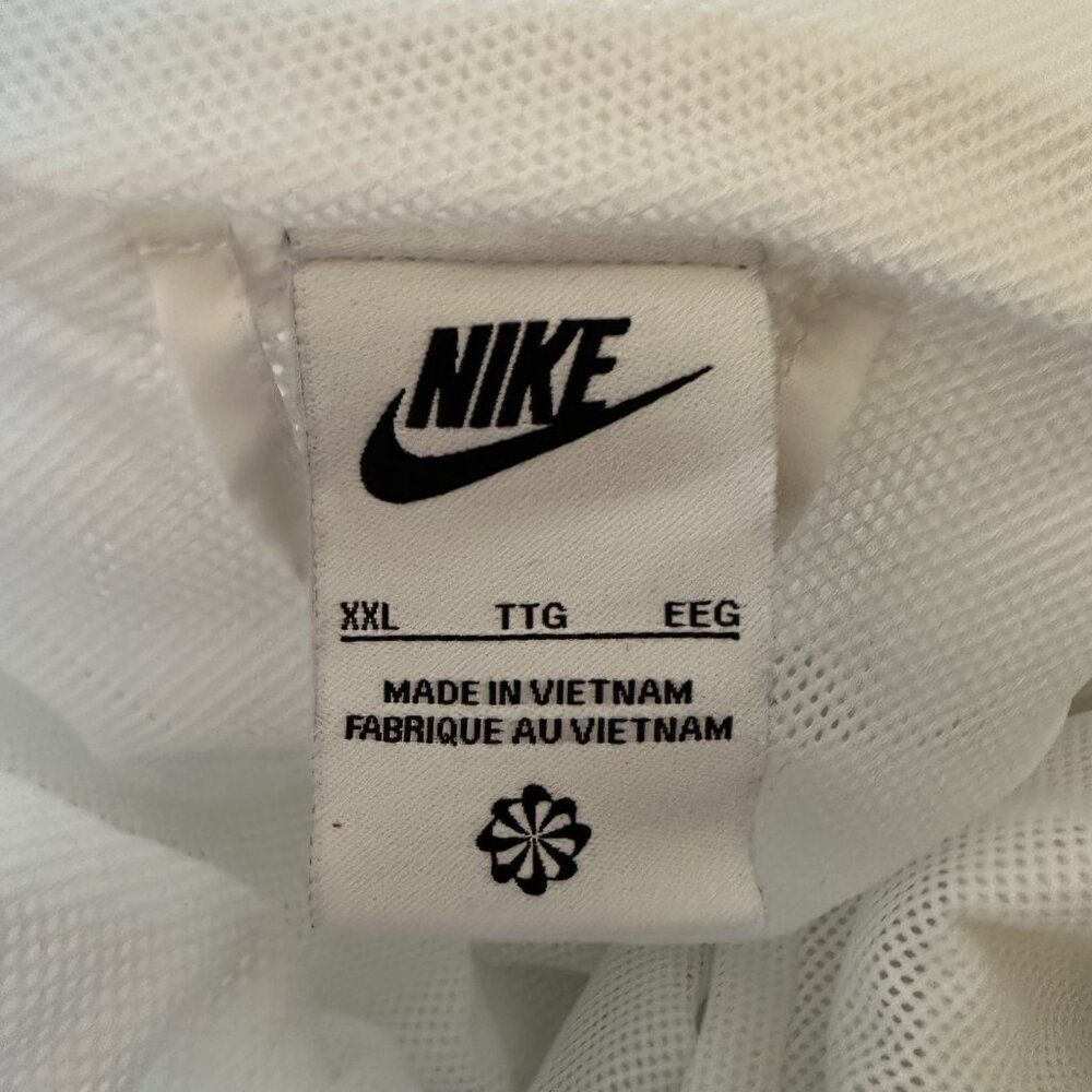 Nike Men's White Gray Full Zip Windbreaker Jacket Size 2XL XXL Polyester - Picture 5 of 5